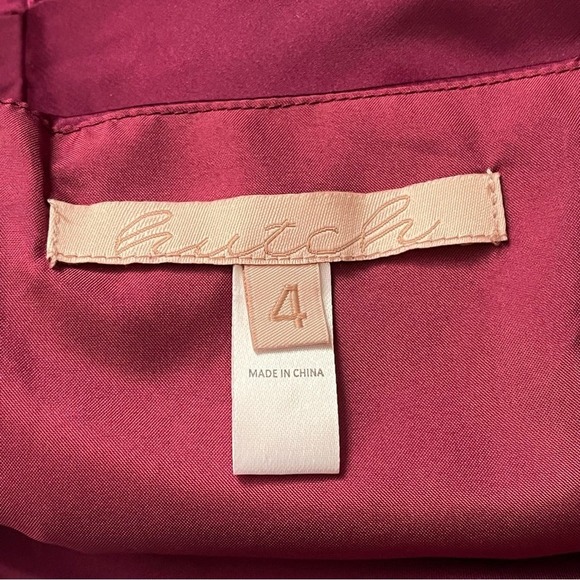 Anthropologie Hutch Silky Carver Maxi Gown In Eggplant Wine - Picture 7 of 11